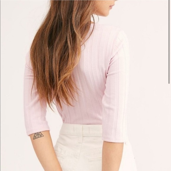 FREE PEOPLE CENTRAL PARK CARDI in blush - Picture 3 of 6